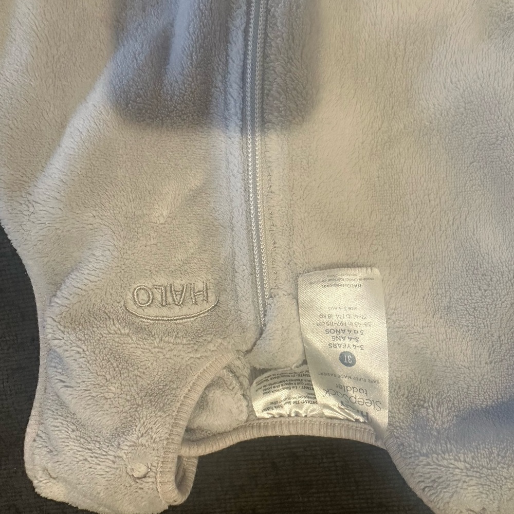 Halo Gray Fleece Baby Suit - Picture 2 of 3